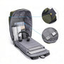Sac à dos PC portable ouverture 180° olive vert avec compartiments pour électronique et vêtements