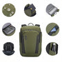 Sac à dos PC portable ouverture 180° vert avec compartiments et tissu résistant à l’eau
