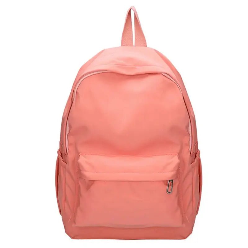 Sac à dos petite fille en peach avec poches avant et latérales pour enfant