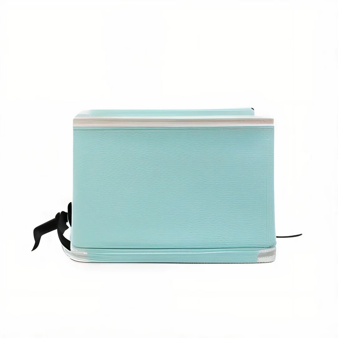 Sac à dos porte chat Hello Cat avec cooler rectangulaire teal, trim argent, bandoulière noire
