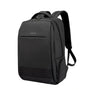Sac à dos pour ordi portable noir rembourré avec plusieurs compartiments et bretelles