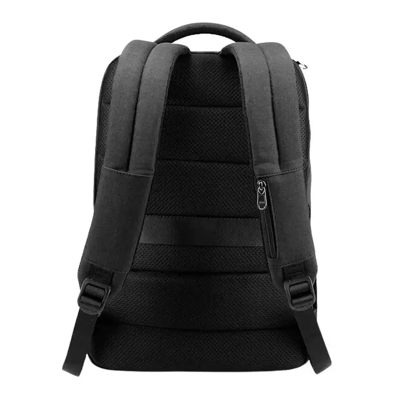 Sac à dos pour ordi portable noir avec bretelles rembourrées et panneau dorsal
