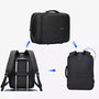 Sac à dos pour ordinateur portable homme convertible en mallette avec sangle pour bagage