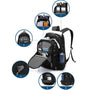 Sac à dos pratique homme noir avec plusieurs compartiments et options de rangement