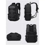 Sac à dos pratique noir avec plusieurs compartiments et options de port