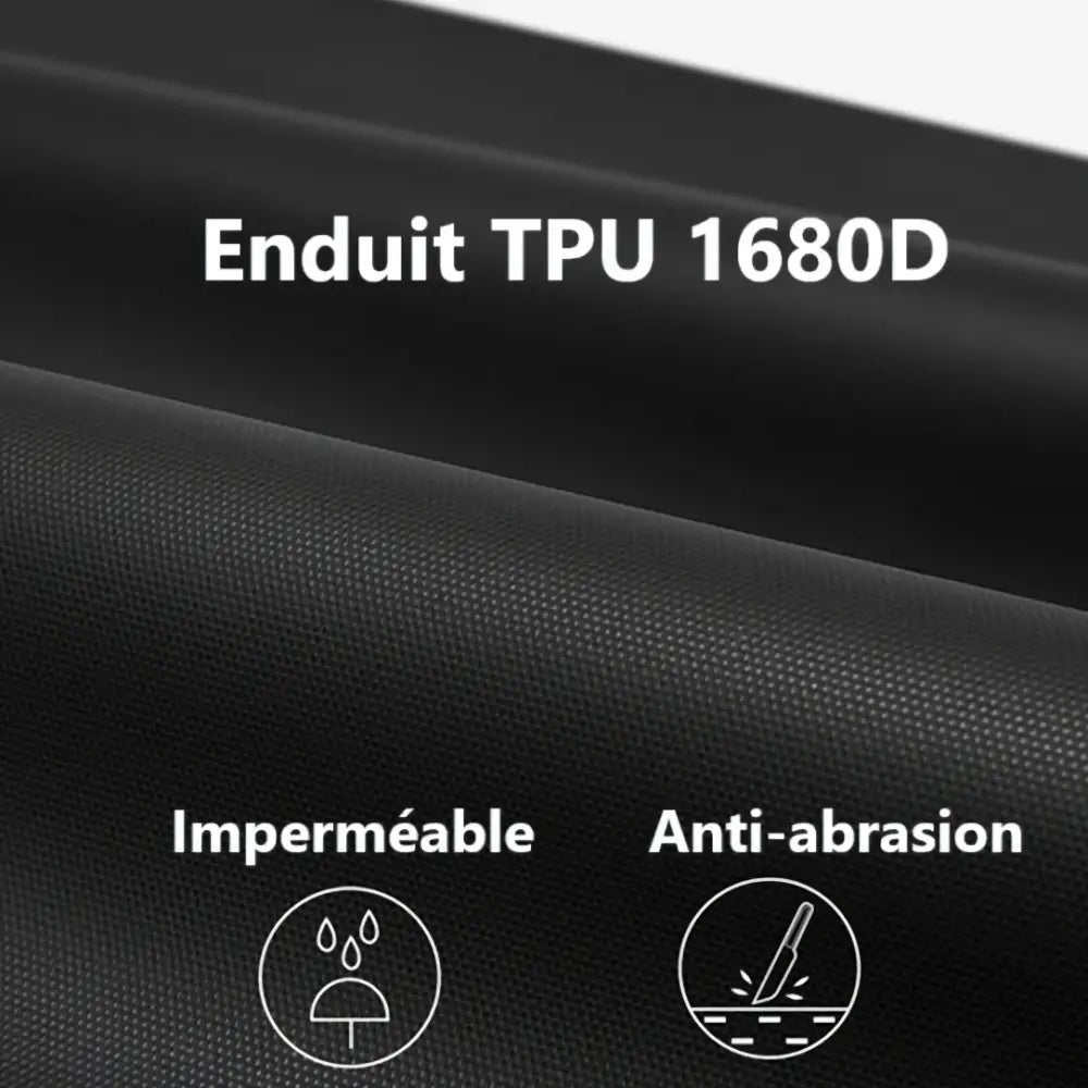 Tissu noir avec revêtement TPU imperméable et anti-abrasion pour Sac à dos professionnel Sentinel