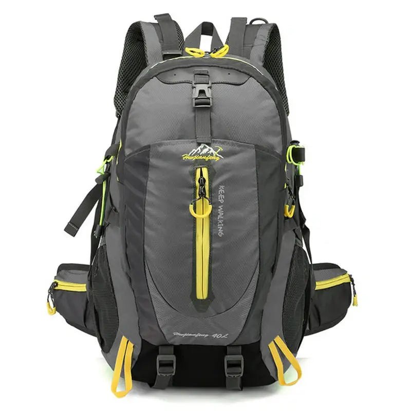 Sac à dos randonnée 30L gris et jaune pour outdoor et trekking