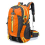 Sac à dos randonnée femme 40l orange et gris avec poches et bretelles ajustables