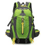 Sac à dos randonnée femme 40l vert noir avec accents jaunes pour trekking