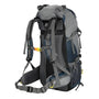 Sac à dos randonnée homme 50l gris et bleu marine avec compartiments et bretelles ajustables