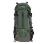 Sac à dos randonnée homme 50l vert et gris avec sangles de compression