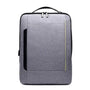 Sac à dos rectangulaire pour PC 15,6 pouces gris avec accent noir et bande jaune