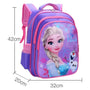 Sac à dos Reine des Neiges maternelle avec Elsa, Olaf, violet et rose, thème Disney