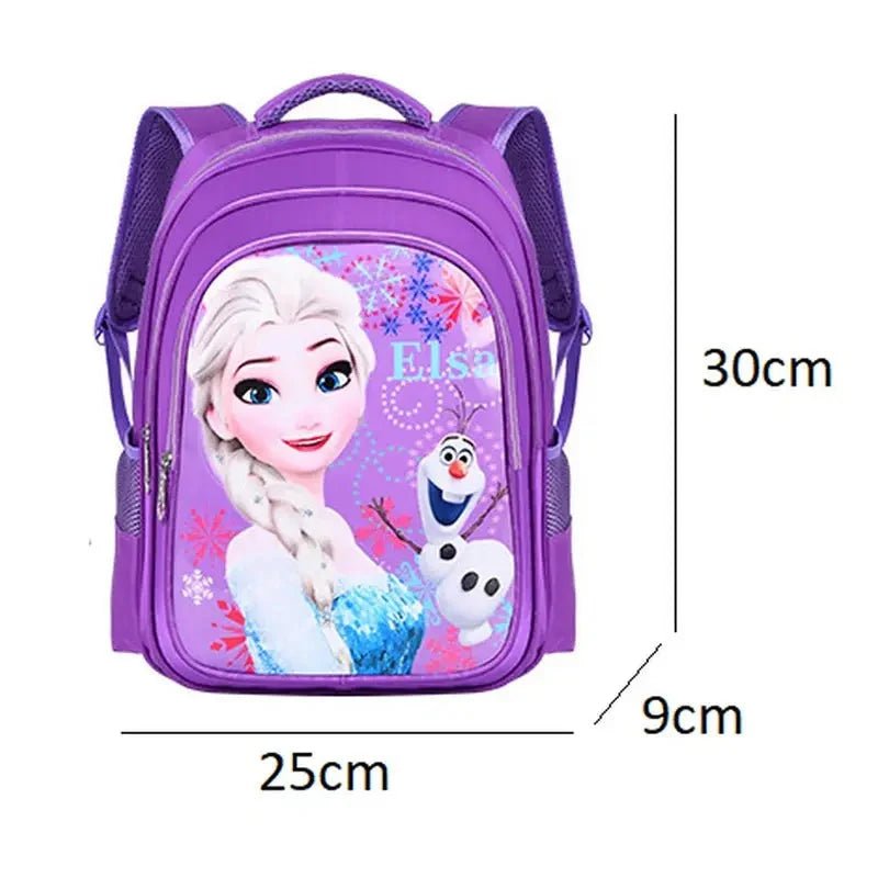 Sac à dos Reine des Neiges pour maternelle avec Elsa et Olaf, dimensions 30x25x9 cm