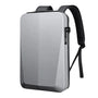 Sac à dos rigide ultra-plat antivol en argent avec serrure à combinaison