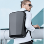 Sac à dos rigide ultra-plat antivol Atom avec serrure à combinaison noire