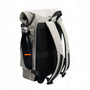 Sac à dos roll-top de ville 21L BG Tech X gris et noir avec poches maillées