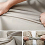 Tissu coton beige lisse et brillant du sac à dos roll top de ville 21L BG Tech X