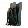 Sac à dos roll top noir pour PC 15,6 pouces avec fermeture latérale et dos rembourré