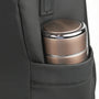 Sac à dos roll top noir pour PC 15,6 pouces avec thermos métallique brun sur le côté
