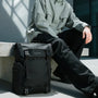 Sac à dos roll top PC 15 pouces moderne Tigernu ZX avec sangles et boucles extérieures