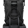 Sac à dos urbain Polaris noir avec bretelles rembourrées et passant pour bagage