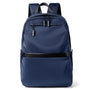 Sac à dos scolaire collège navy bleu avec plusieurs compartiments zippés et bretelles noires