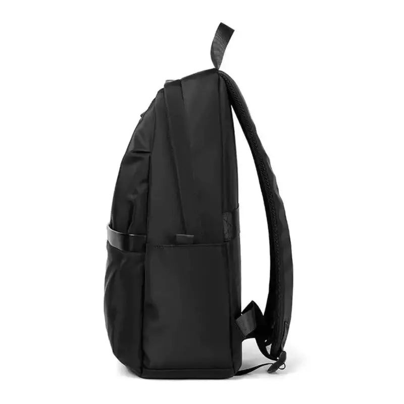 Sac à dos scolaire collège noir avec bretelles rembourrées et poignée supérieure