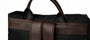 Sac à dos Sirocco en toile canvas noir et marron avec accents cuir