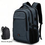 Sac à dos télétravail FlexWork noir étanche avec multiples compartiments et couvre-pluie
