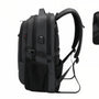 Sac à dos télétravail FlexWork avec bretelles rembourrées, poches latérales et port USB externe