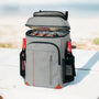 Sac à dos thermique de picnic grand format 28L gris avec compartiments et poches latérales