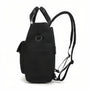 Sac à dos Tigernu Eclipse en nylon noir avec bretelles réglables et poche frontale