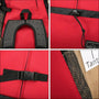 Organisateur de siège rouge pour voiture avec poches et sangles réglables pour Sac à dos transport chien 20kg