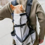Sac à dos transport chien 20kg en gris clair et noir pour petits chiens