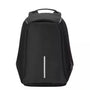 Sac à dos ultra-minimaliste pour PC 15 pouces avec bande réfléchissante et port USB
