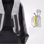 Sac à dos ultra-minimaliste pour PC 15 pouces avec poche cachée et soutien dorsal