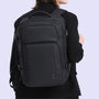 Sac à dos urbain 16 pouces Phobos en noir, robuste, multi-compartiments, réglable