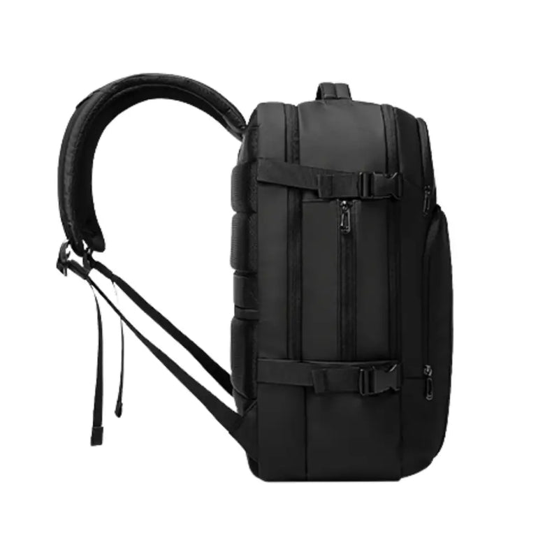 Sac à dos urbain 16 pouces Phobos noir avec bretelles rembourrées et boucles de compression