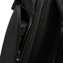 Sac à dos urbain pour ordinateur 15 pouces Andromède avec poche latérale partiellement ouverte contenant un objet cylindrique sombre