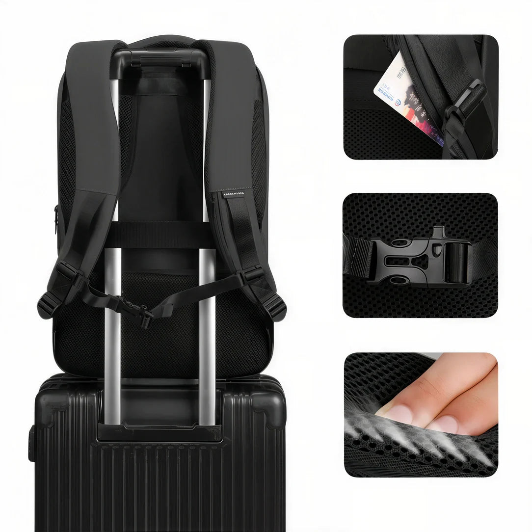 Sac à dos UrbanCore X pour ordinateur 17 pouces avec bretelles anti-vol et dos respirant