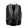 Sac à dos valise cabine noir en maille avec bretelles rembourrées et boucle réglable