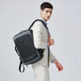 Sac à dos ordinateur portable noir avec bretelles rembourrées et logo de marque
