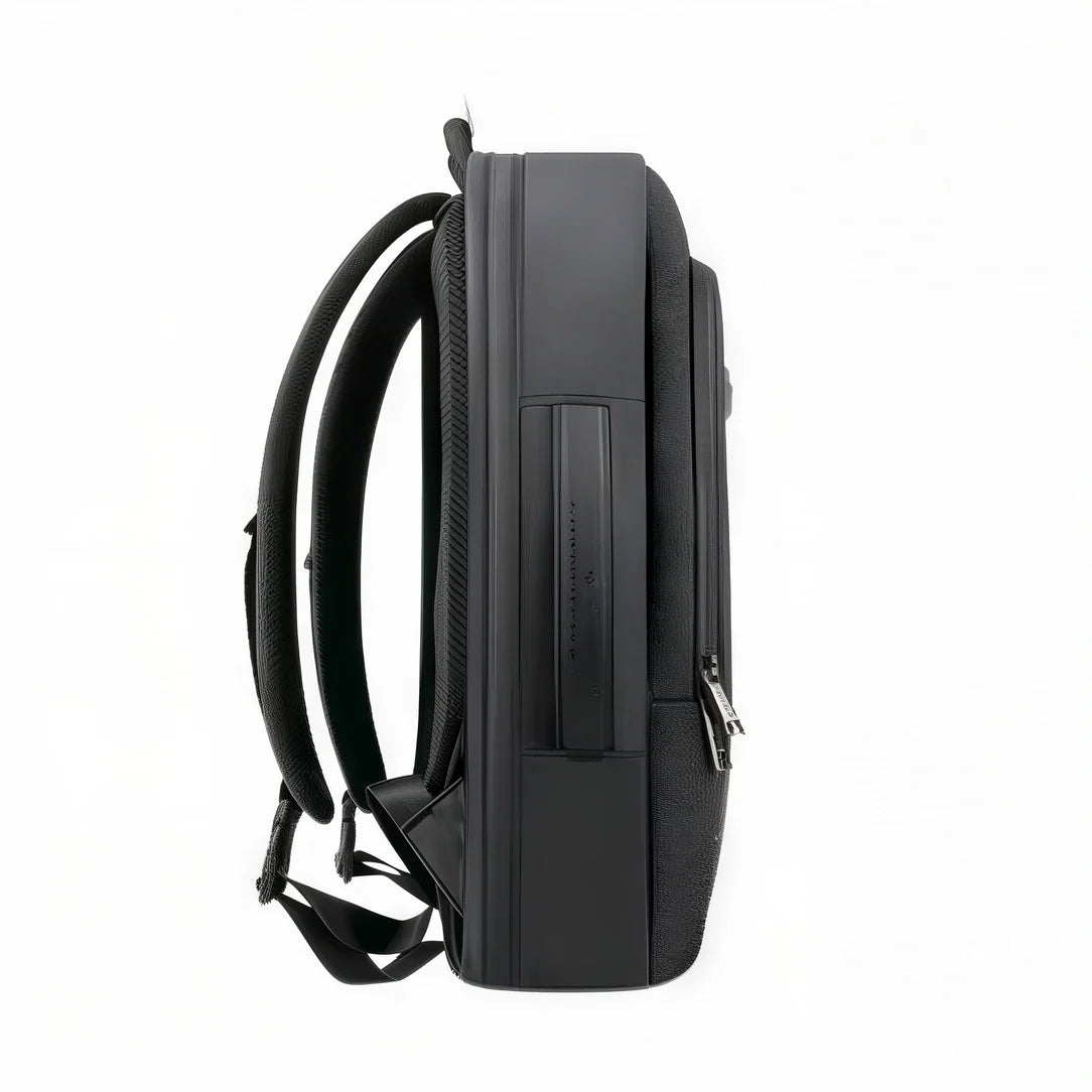 Sac à dos ordinateur noir avec compartiments rembourrés et sangles réglables