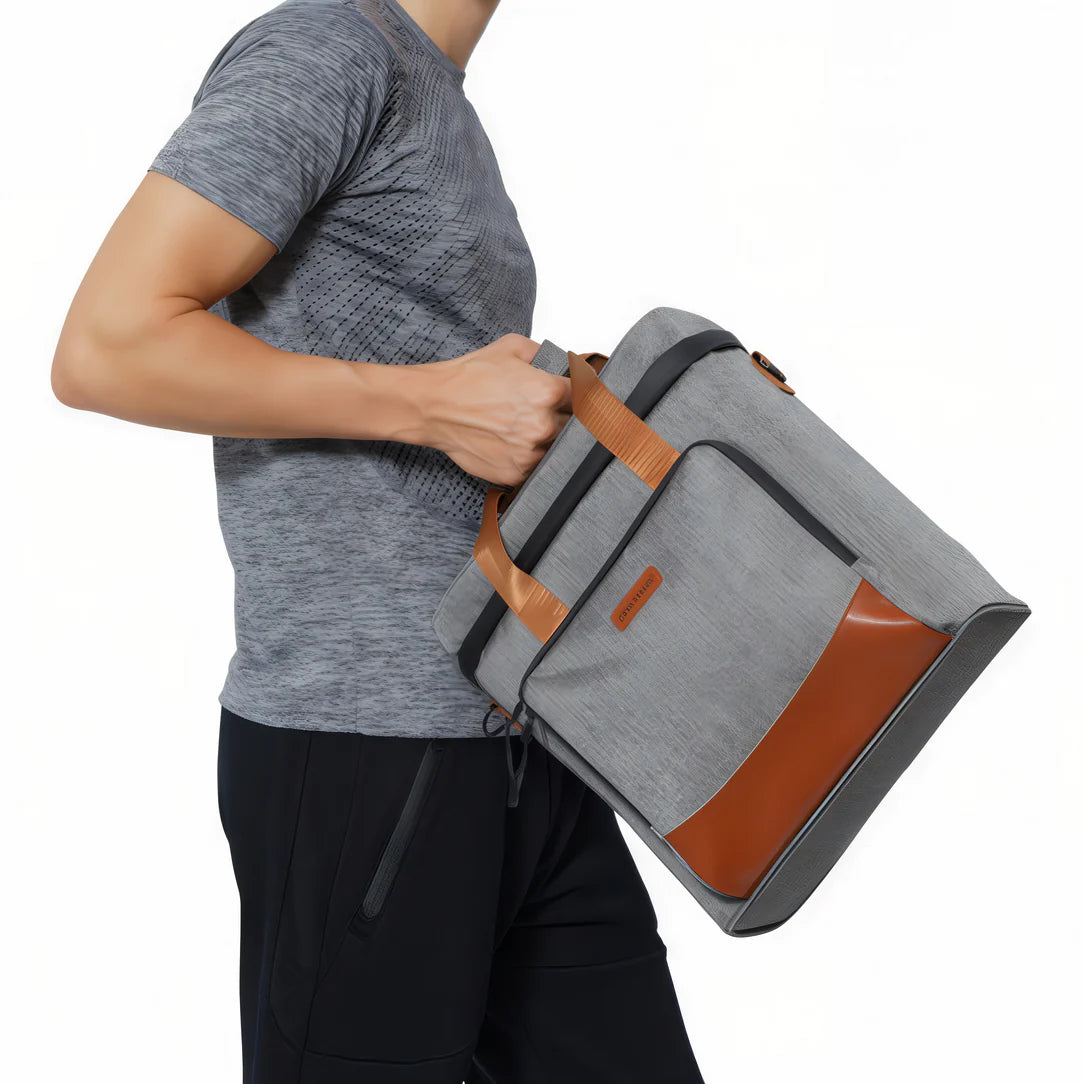 Sac à lunch isotherme 10L avec sac isotherme gris et marron à bandoulière