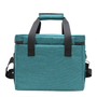 Sac bandoulière isotherme de picnic 16 et 28L avec sac en tissu teal, poignée noire