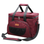 Sac bandoulière isotherme de picnic 16 et 28L avec sac isotherme marron et accents noirs