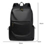 Sac collège sac à dos noir avec zip jaune, poches latérales, 45x30x15cm