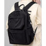 Sac de cours lycée homme avec sac à dos noir, multiples poches et port USB externe