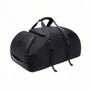 Sac de sport à dos noir en nylon avec sangles ajustables et poignée